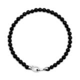 Protection Black Onyx Bracelet 4mm for men（matt）