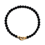 Protection Black Onyx Bracelet 4mm for men（matt）