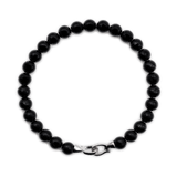 Protection Black Onyx Bracelet 6mm for men