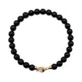 Protection Black Onyx Bracelet 6mm for men（matt）