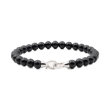 Protection Black Onyx Bracelet 6mm for men（matt）