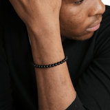 Protection Black Onyx Bracelet 6mm for men（matt）