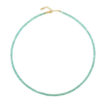 Protection Green Opal Dainty Necklace showcasing soothing green opal and 925 sterling silver clasp.