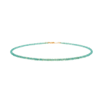Handcrafted Protection Green Opal Dainty Necklace with 925 sterling silver clasp, symbolizing strength and tranquility.