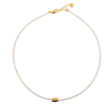 Purity Freshwater Pearl Dainty Necklace with Gold-Plated Nugget
