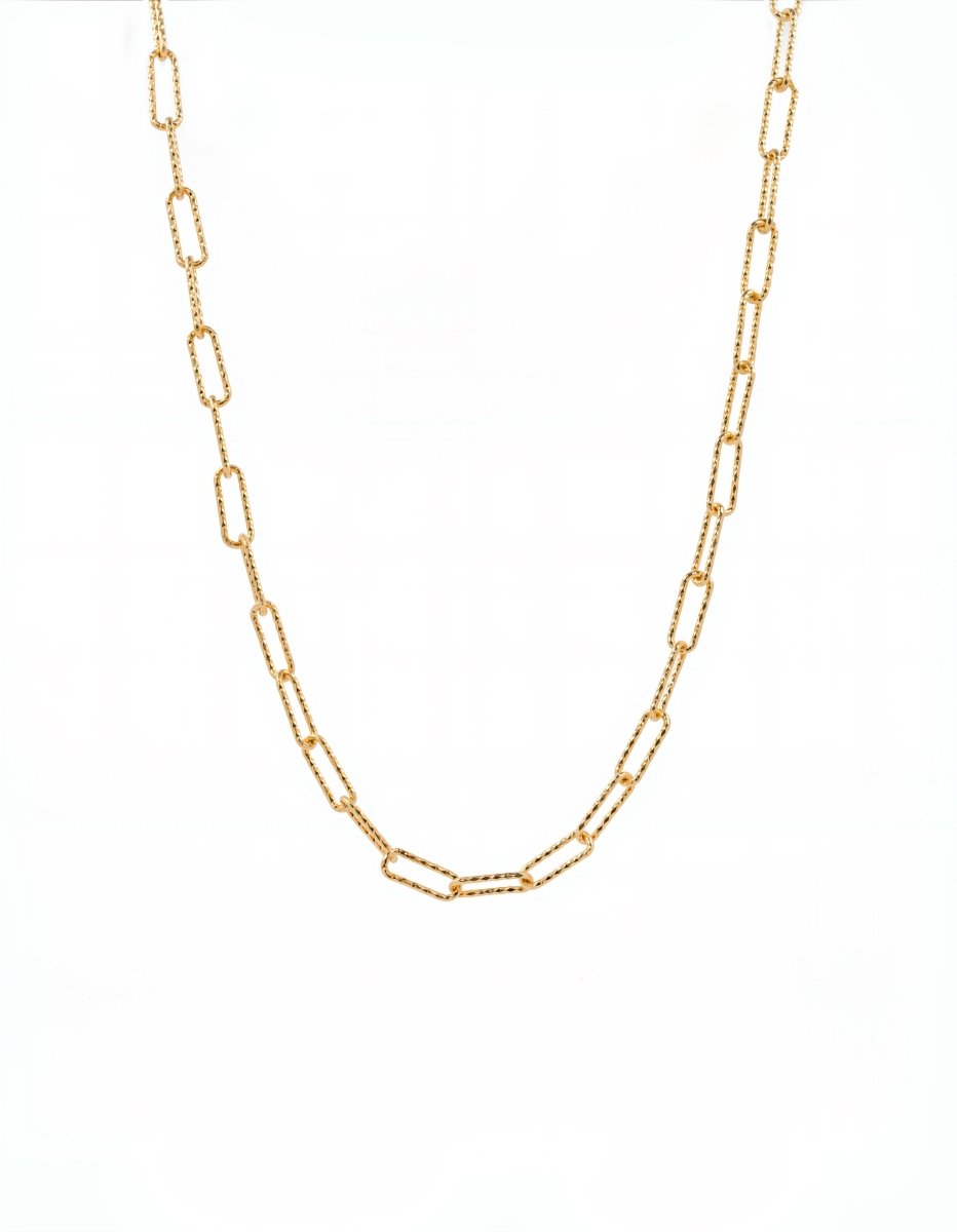 BEAMMORE Rolo Chain Necklace in 18K Gold-Plated Sterling Silver – Fine Jewelry