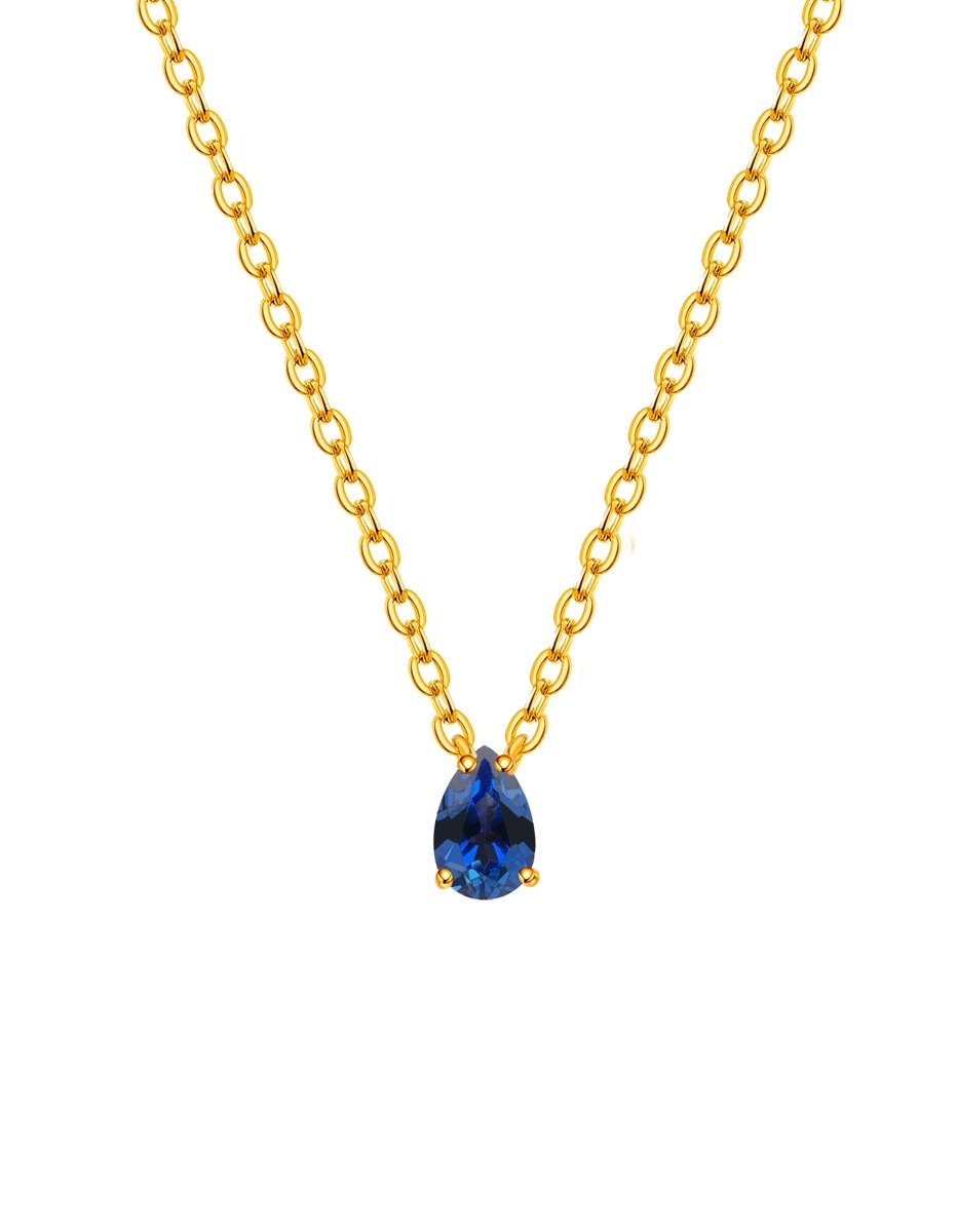 BEAMMORE Sapphire Beaded Necklace – Beaded Gemstone Jewelry