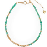 SHANGHAI Emerald Garden Light Beaded Bracelet in 18K Gold