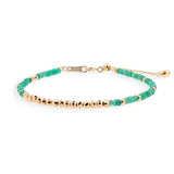 SHANGHAI Emerald Garden Light Beaded Bracelet in 18K Gold