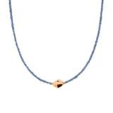 SHANGHAI Sapphire Beaded Necklace in 18K Gold