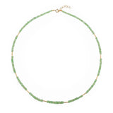 SHANGHAI Tsavorite Tube Necklace in 18K Gold