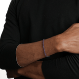 Spirituality  Amethyst February Birthstone Bracelet 4mm for men