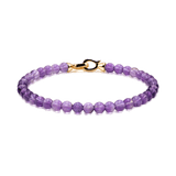 Spirituality  Amethyst February Birthstone Bracelet 4mm for men