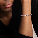Spirituality  Amethyst February Birthstone Bracelet 4mm for men