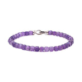 Spirituality  Amethyst February Birthstone Bracelet 4x4mm for men