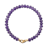Spirituality  Amethyst February Birthstone Bracelet 4x6mm for men