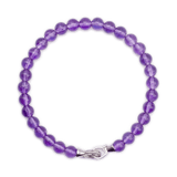 Spirituality  Amethyst February Birthstone Bracelet 6mm for men