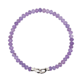 Spirituality  Amethyst February Birthstone Faceted Bracelet 4mm for men