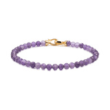 Spirituality  Amethyst February Birthstone Faceted Bracelet 4mm for men
