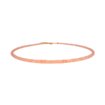 Success Orange Opal Faceted Necklace with 925 sterling silver clasp, symbolizing confidence and vitality.