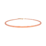 Success Orange Opal Faceted Necklace with 925 sterling silver clasp, symbolizing confidence and vitality.