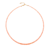Success Orange Opal Faceted Dainty Necklace with 925 sterling silver clasp, radiating warmth and creativity.