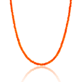 Success Orange Opal Faceted Necklace