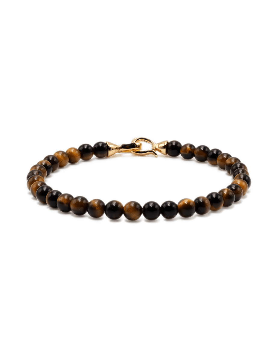 Success Yellow Tiger’s Eye Bracelet 4mm for Men