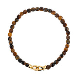 Success Yellow Tiger’s Eye Bracelet 4x4mm for men