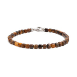 Success Yellow Tiger’s Eye Bracelet 4x4mm for men