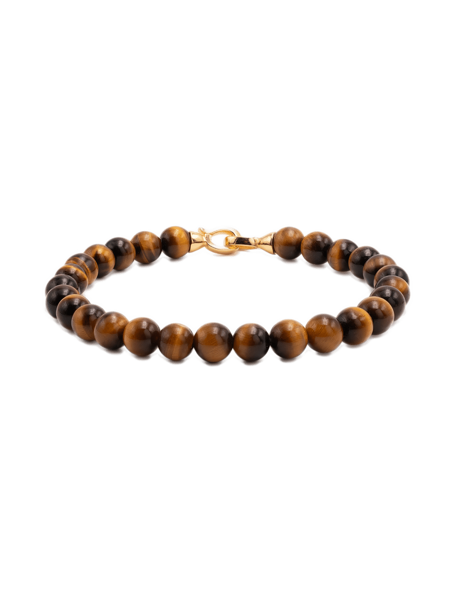 Success Yellow Tiger’s Eye Bracelet 6mm for Men