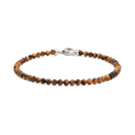 Success Yellow Tiger’s Eye faceted bracelet for men with sterling silver clasp, promoting clarity and confidence.