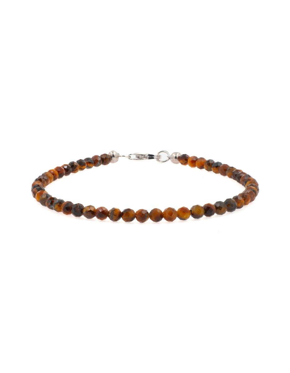 BEAMMORE Tiger’s Eye Beaded Bracelet – Beaded Gemstone Jewelry