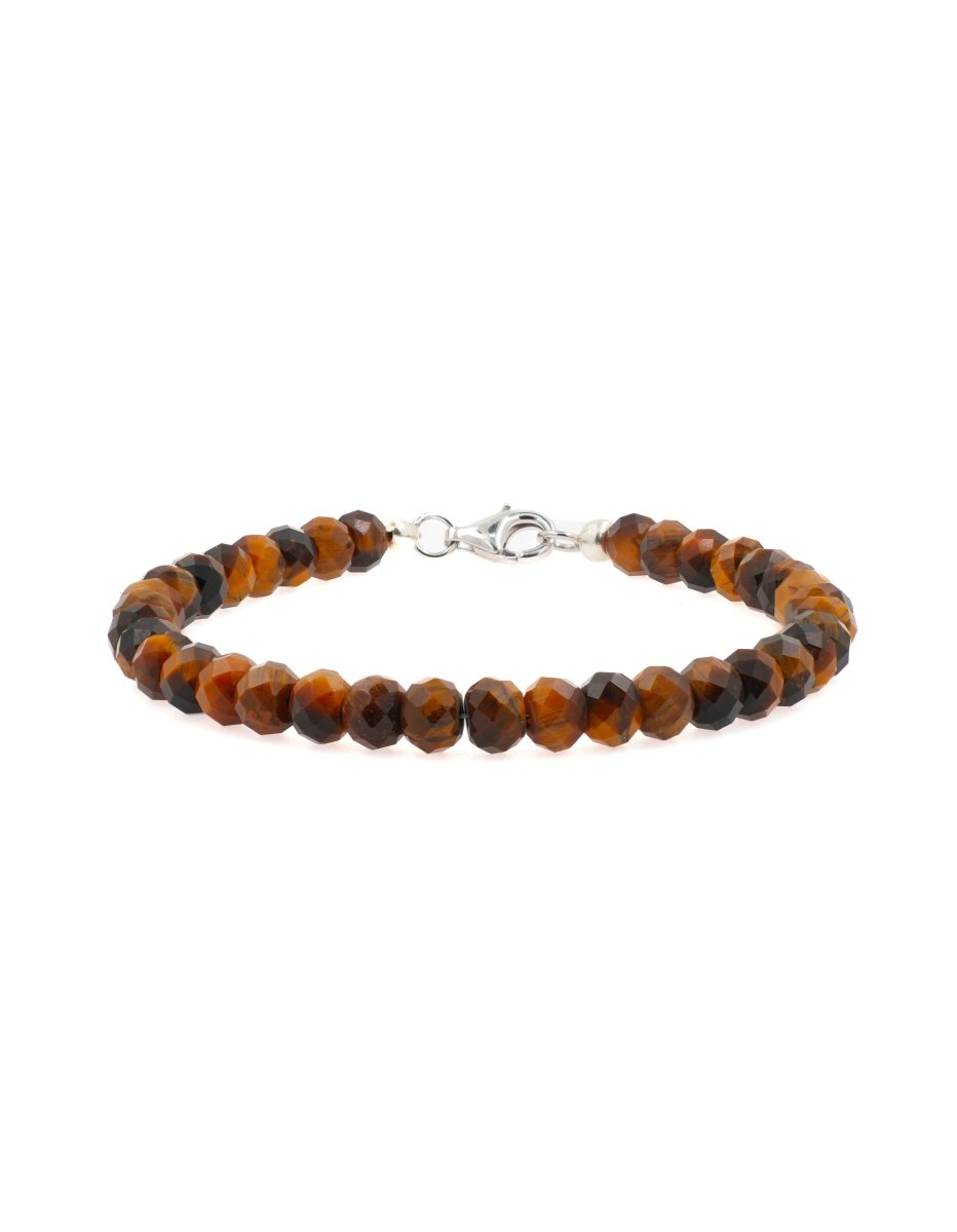 BEAMMORE Tiger’s Eye Beaded Bracelet – Beaded Gemstone Jewelry