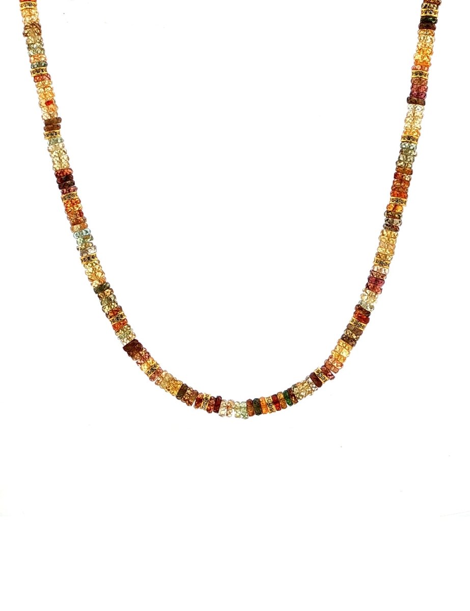 BEAMMORE Cubic Zirconia (CZ) Gold-Plated Sterling Silver Necklace – Fine Jewelry