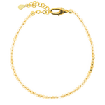 Wealth Citrine dainty bracelet featuring 2mm silver spacer beads for prosperity and abundance.