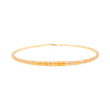 Wealth Yellow Opal Faceted Necklace
