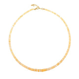 Wealth Yellow Opal Faceted Necklace