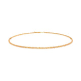 Wealth Yellow Sapphire Faceted Dainty Necklace