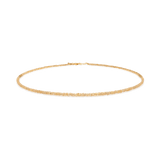 Wealth Yellow Sapphire Faceted Dainty Necklace with 925 sterling silver clasp, symbolizing prosperity and confidence.