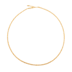 Wealth Yellow Sapphire Faceted Necklace with 925 sterling silver clasp, symbolizing prosperity and elegance.