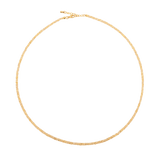 Wealth Yellow Sapphire Faceted Necklace with 925 sterling silver clasp, symbolizing prosperity and elegance.
