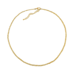 Elegant gold necklace with a simple chain design, perfect for both casual and formal wear.