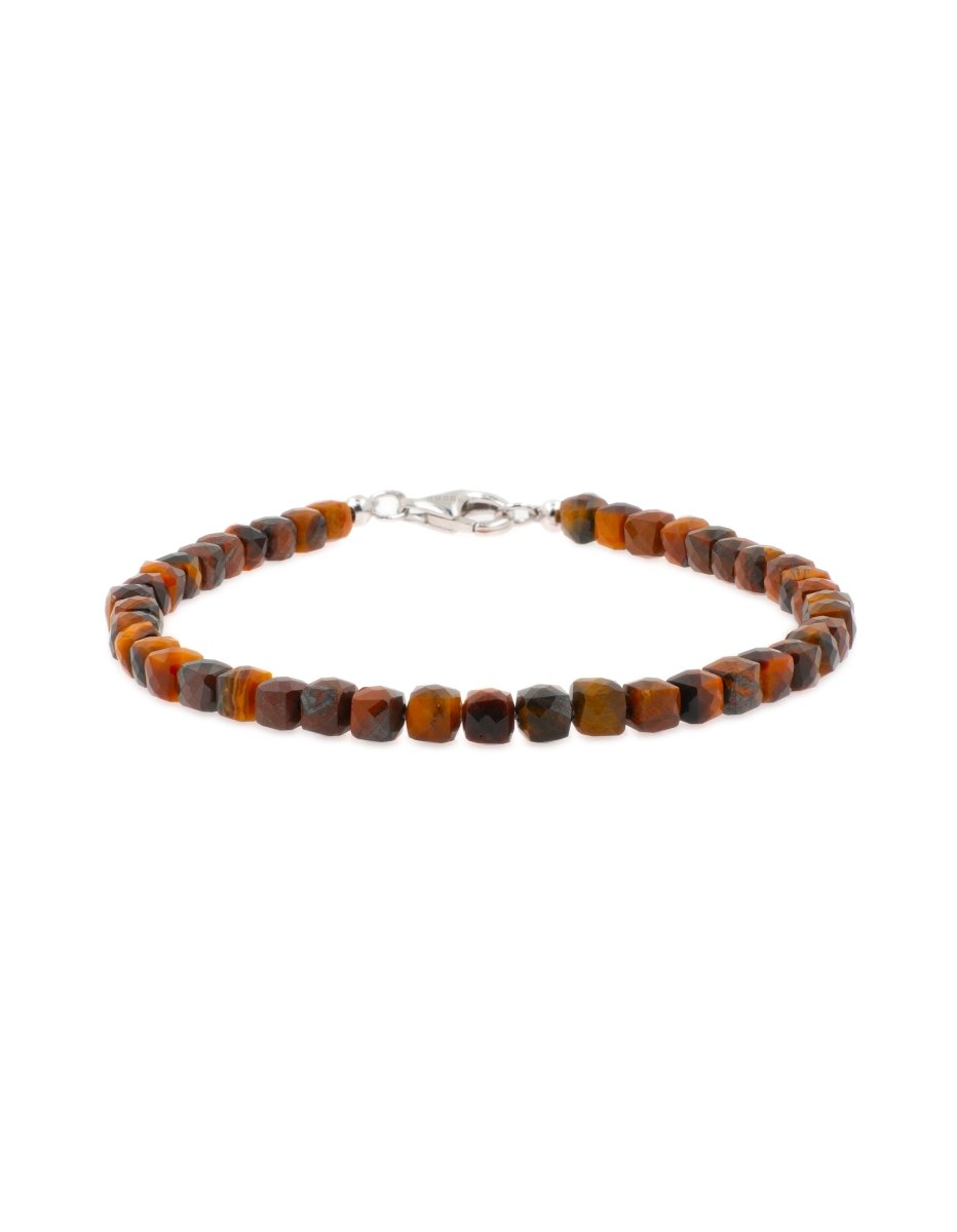 BEAMMORE Tiger’s Eye Beaded Bracelet – Beaded Gemstone Jewelry